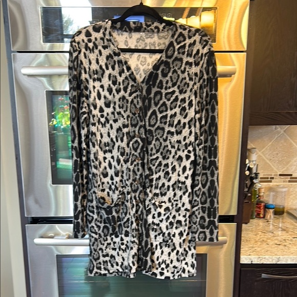 Leopard Print Women's Cardigan - Picture 1 of 6